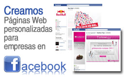 Creamos paginas web personalizadas para empresas en facebook